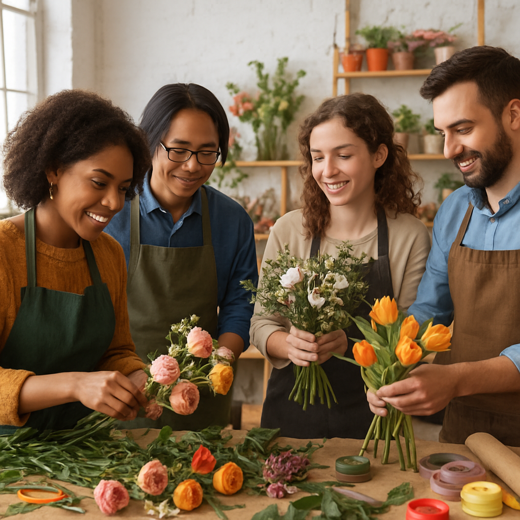 Floral design team